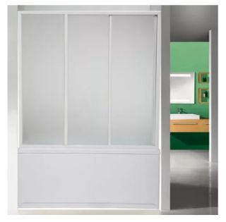 Шторка на ванну Bas Ямайка 3 створки стекло прозрачное